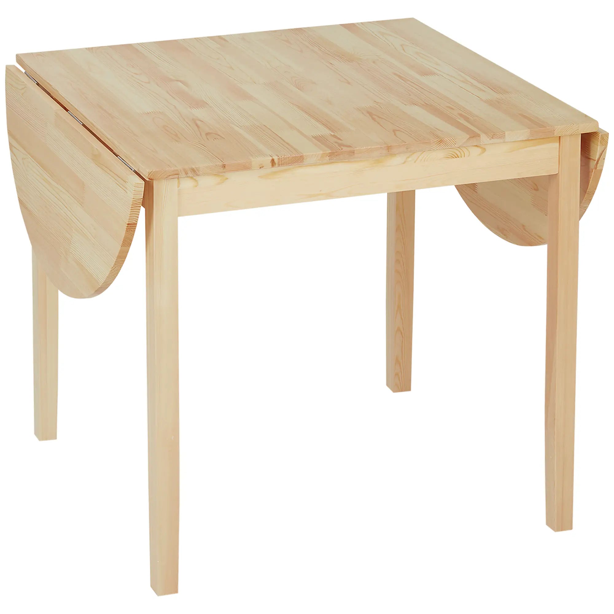 Nancy's Linosa Eettafel Ovaal - Uitklapbaar - Opvouwbaar - Grenenhout