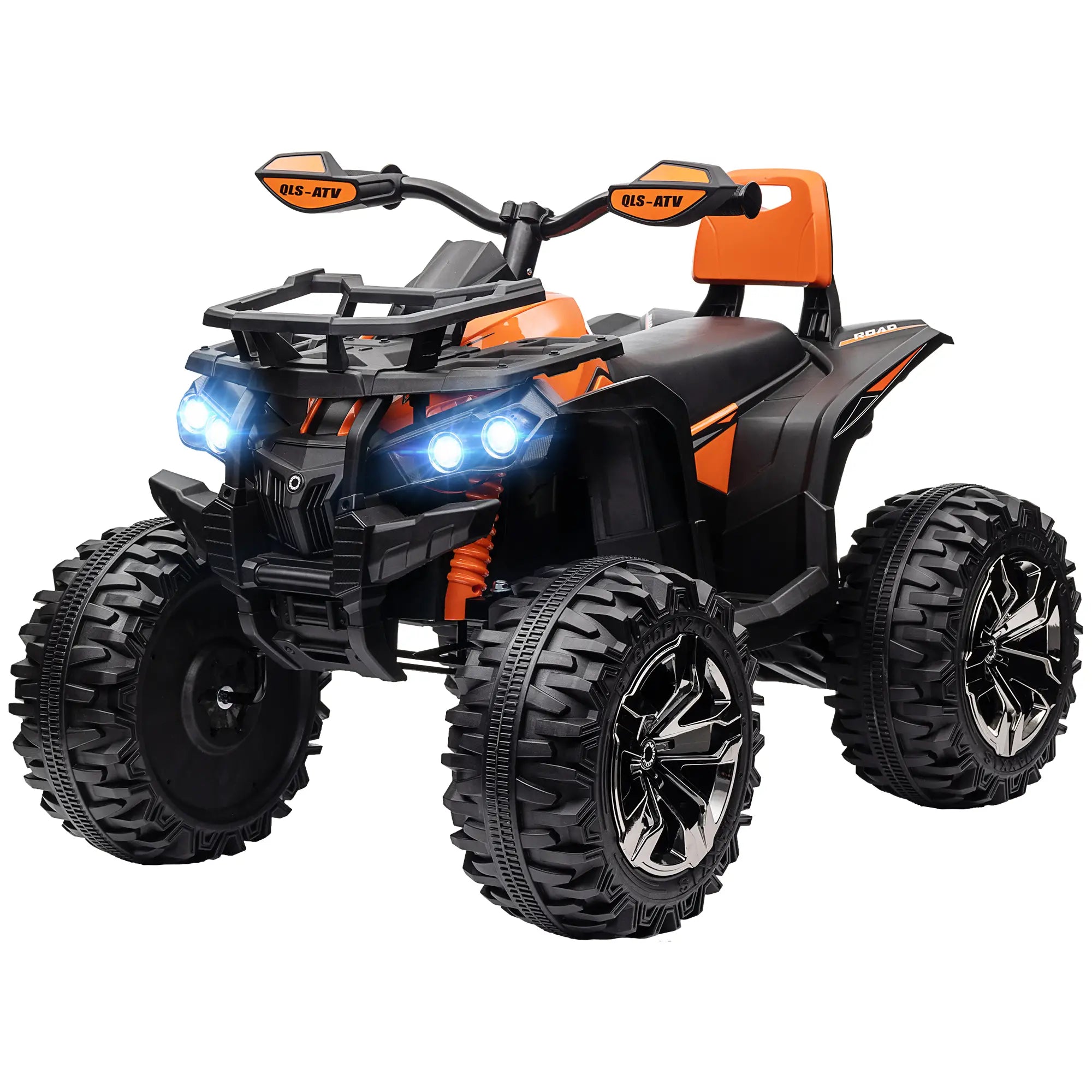 Nancy's Fubine Elektrische Kinderauto - Kindervoertuig - Mediaspeler - 3-8 km/u - Oranje