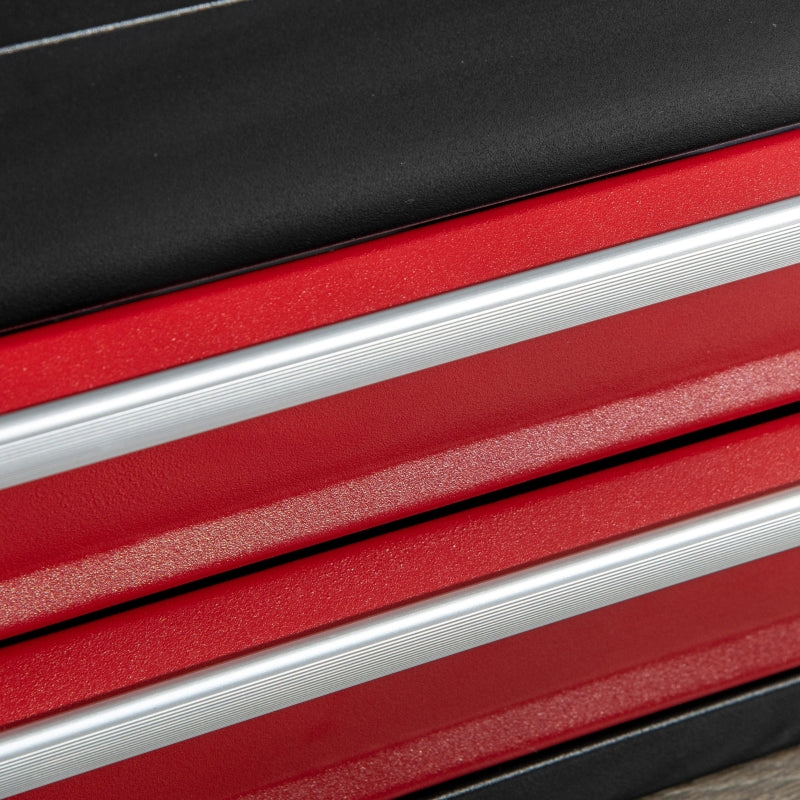 Nancy's Mackay Gereedschapskoffer - Gereedschapskist - Schuiflade met Kogellagers - Zwart / Rood - Staal