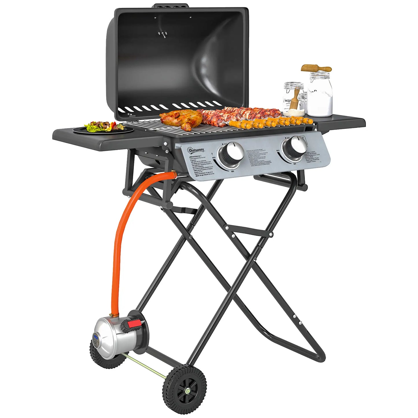 Nancy's Fermignano Barbecue - Gasbarbecue - BBQ - Camping Barbecue - Zwart