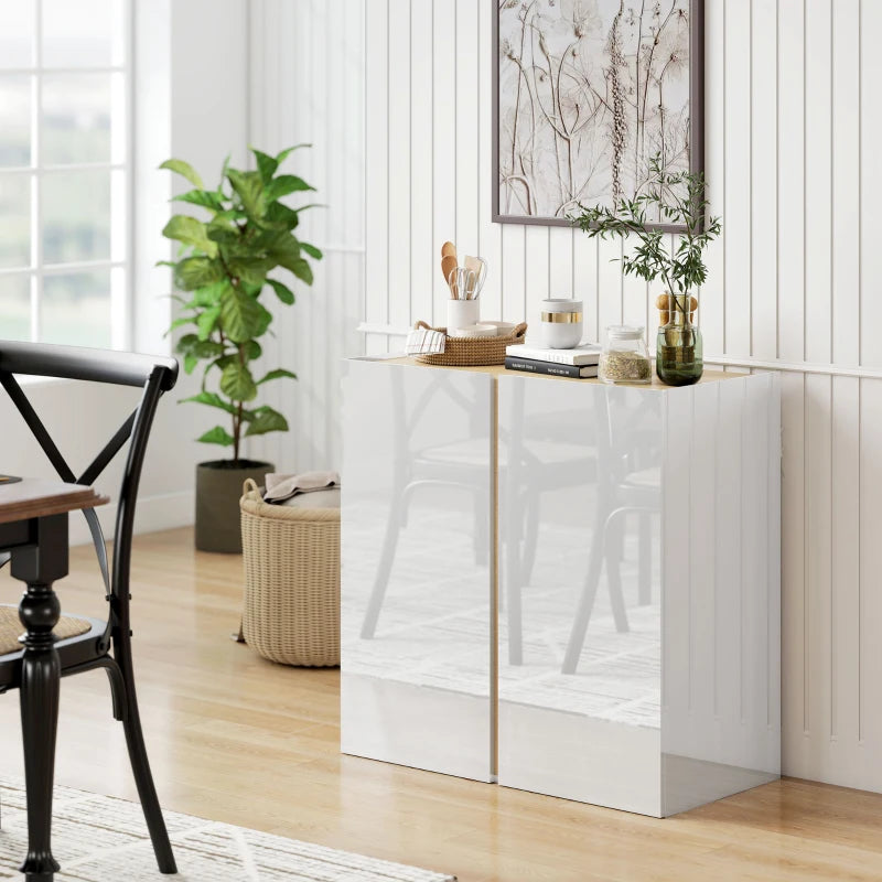 Nancy's Meltina Commode - Opbergkast - Wit / Hout - 80 x 40 x 80 cm