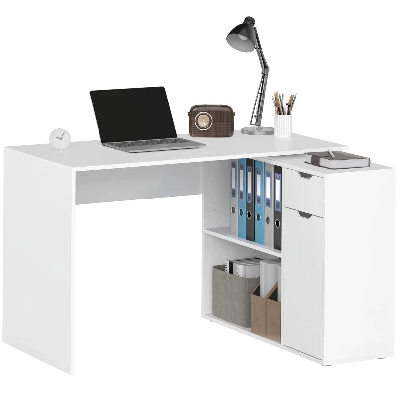 Nancy's Missanello Hoekbureau - Bureau Hoek - Computertafel - Wit -120 x 95 x 75 cm