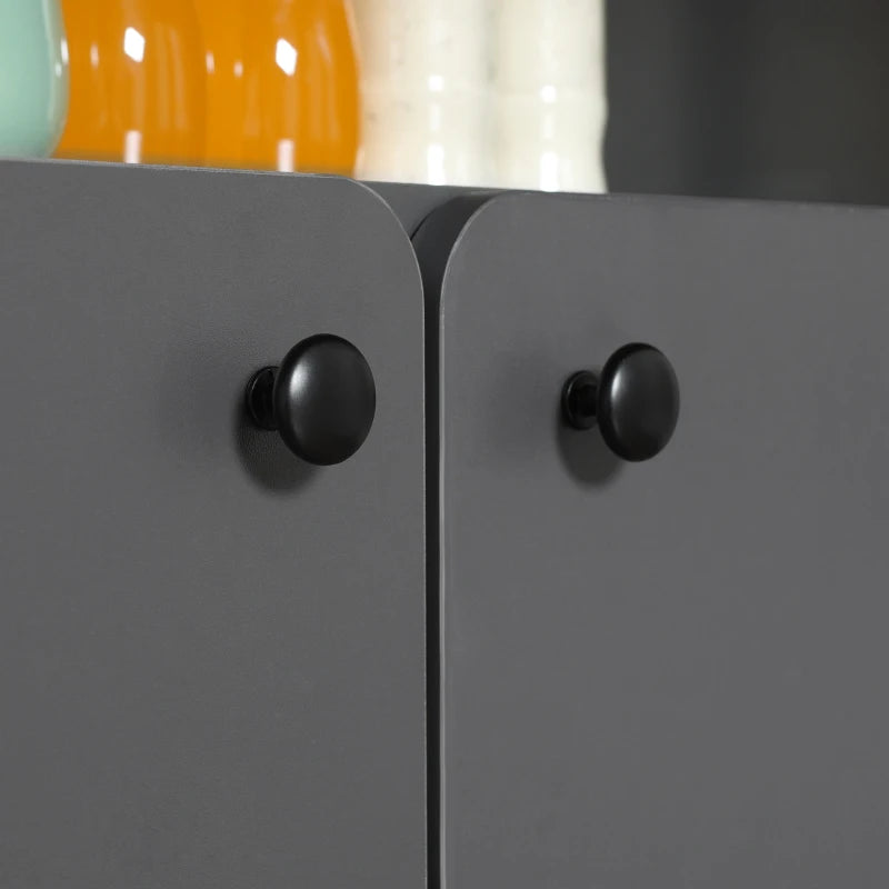 Nancy's Misterbianco Bijzettafel op Wieltjes - Bijzettafeltje - Klaptafel - Multifunctioneel - Grijs / Bruin