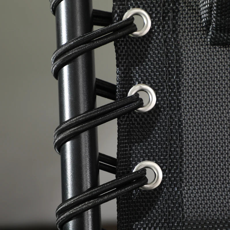 Nancy's Feijo Ligbed - Loungebed - Opvouwbaar - Verstelbare rugleuning - Met Kussen - Grijs