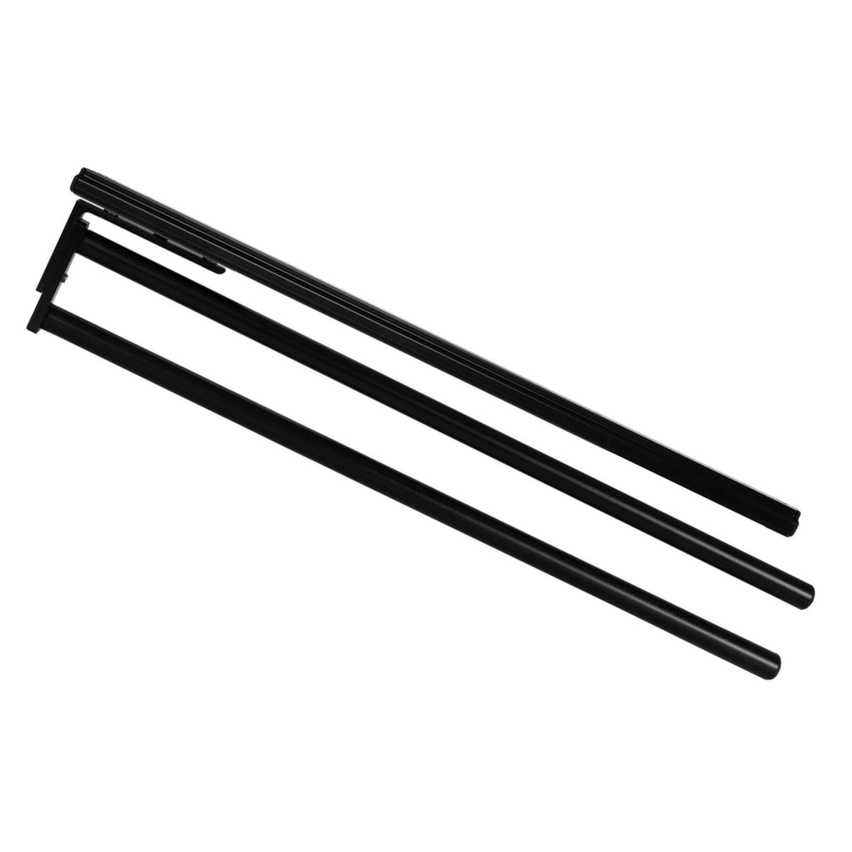 Eleganca Extendable aluminum towel rack 2 arms 46.5cm Black