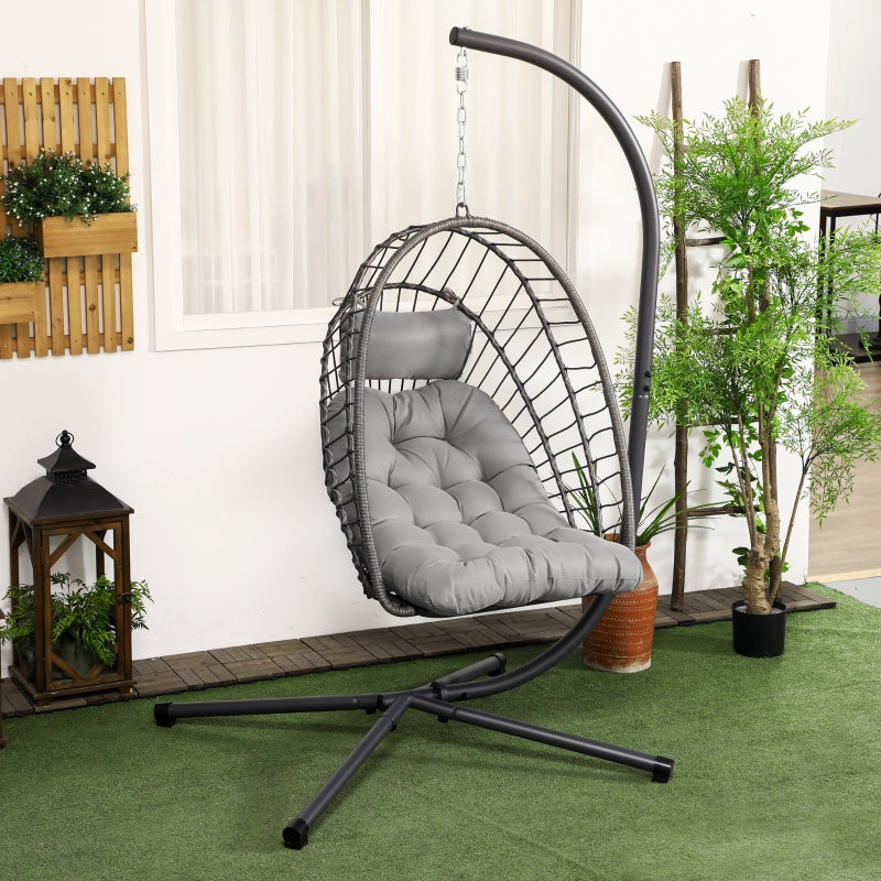 Nancy's Eggie Lounge Chair - Hanging Chair - Rocking Chair - Gray