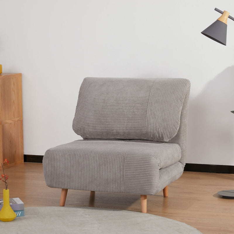 Nancy's Potton 2-in-1 Sofa Bed - Guest Sofa - Sofa - Grey - Corduroy