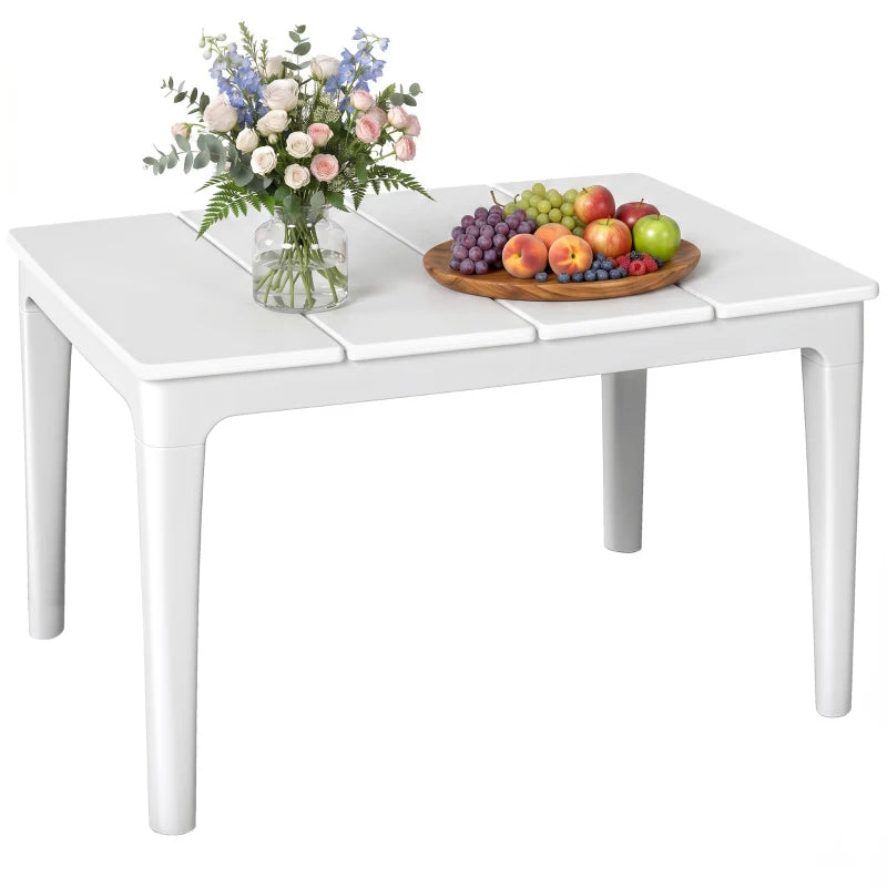Nancy's Signa Tuintafels - Buitentafel - Bijzettafel voor buiten - Balkontafel - Wit - ± 70 x 55 x 40 cm