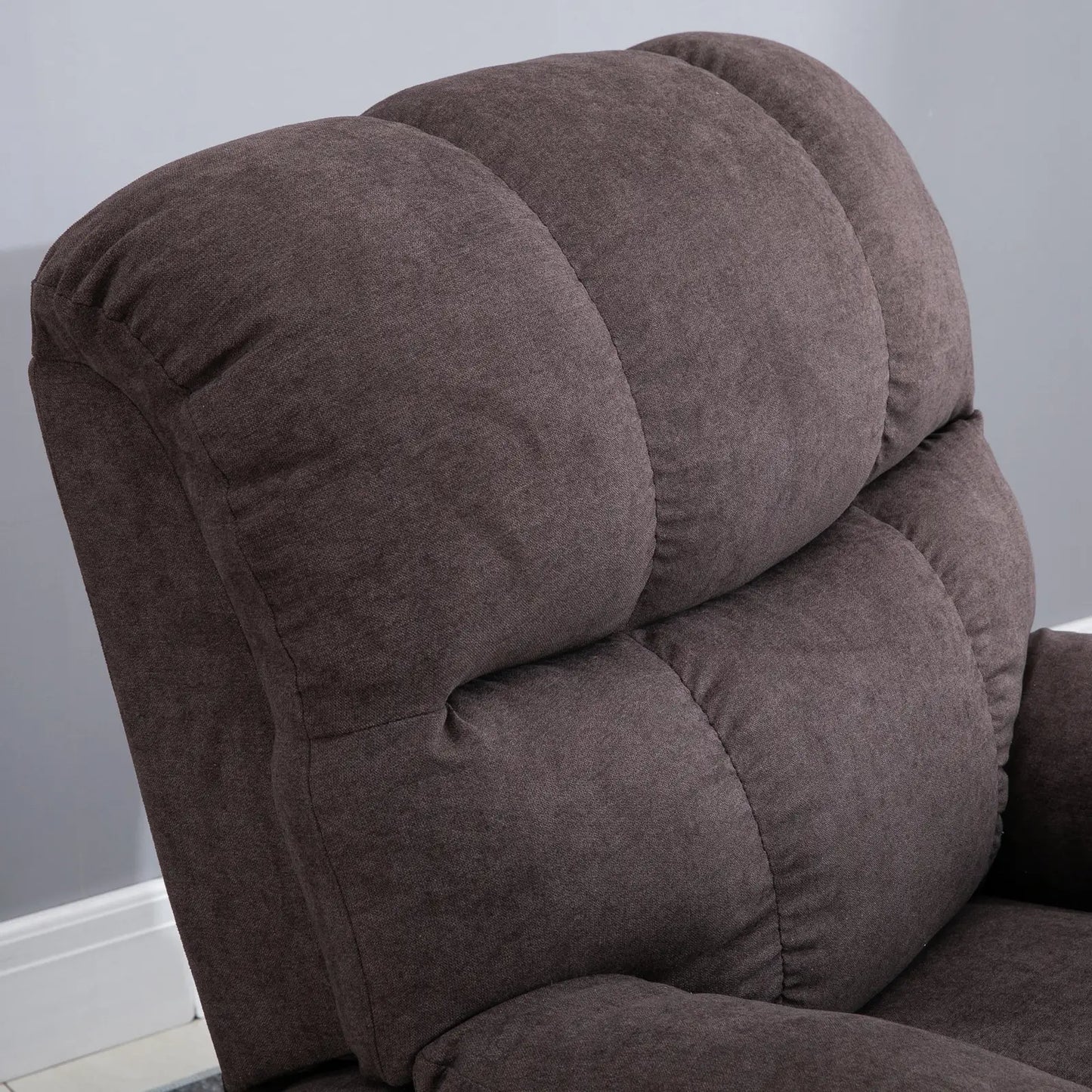 Nancy's Gais Sta op Stoel - Seniorenstoel - Relaxfauteuil - Grijs - Fluweel