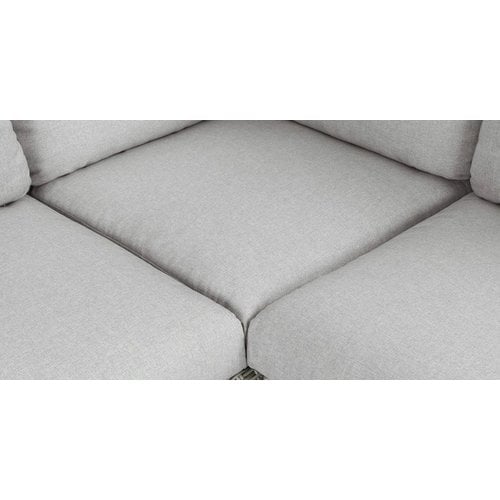 Nancy's Mira Loungeset - Tuinset - Loungebank - 2-delige Lounge Set - Lichtgrijs