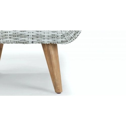 Nancy's Mira Loungeset - Tuinset - Loungebank - 2-delige Lounge Set - Lichtgrijs