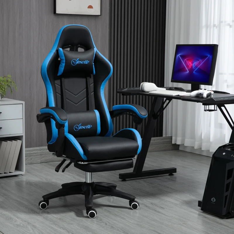 Nancy's Anterivo Gaming Chair - Gaming Chair - Ergonomic - Rotatable - Adjustable - Black / Blue