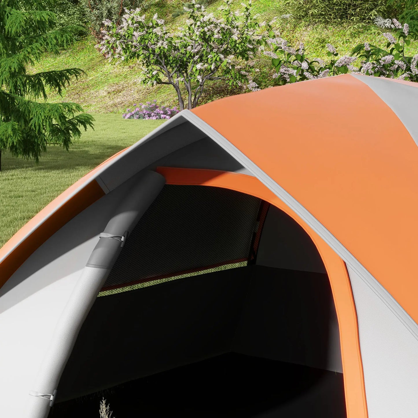 Nancy's Gasperina Kampeertent - Campingtent - 2-Persoons - Waterafstotend - Rood - 210 x 150 x 110 cm