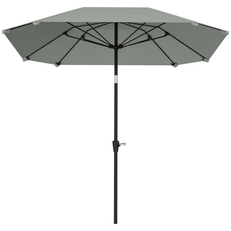 Nancy's Alviobeira Parasol - Tuinparasol - Kantelbaar - Grijs - ± Ø 230 cm