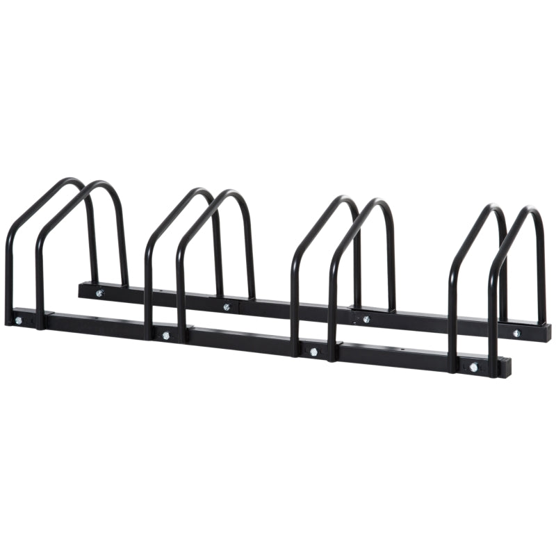 Nancy's Laval Bicycle rack for 4 bicycles, weatherproof, wall or floor mounting, steel 110 x 33 x 27 cm