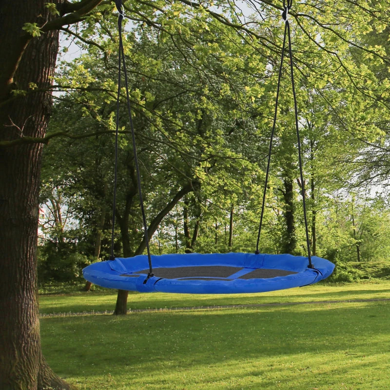 Nancy's Meca Kinderschommel - Tuinschommel - Schommel - Nestschommel - Blauw - Ø1 x 170 cm