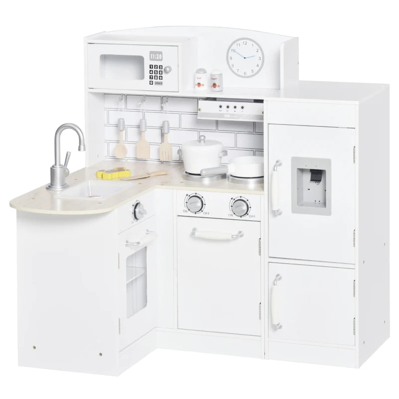 Cuisine pour enfants Rosalie de Nancy - Cuisine de jeu - Cuisine jouet - Accessoires inclus - Blanc