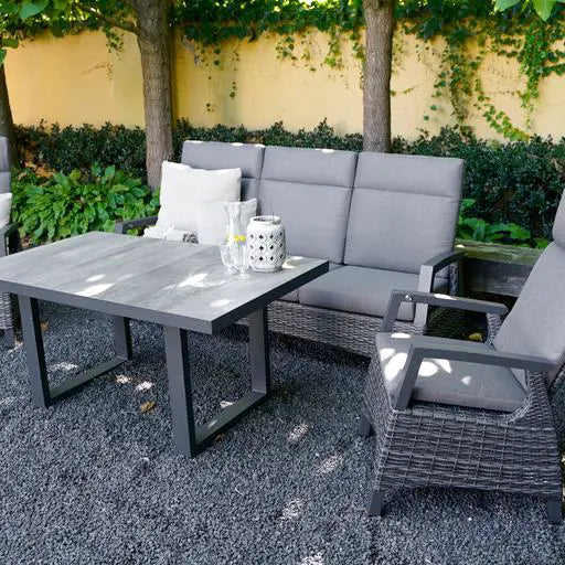 Nancy's Tottington Loungebank Met Rotanlook - Tuinbank - Verstelbaar