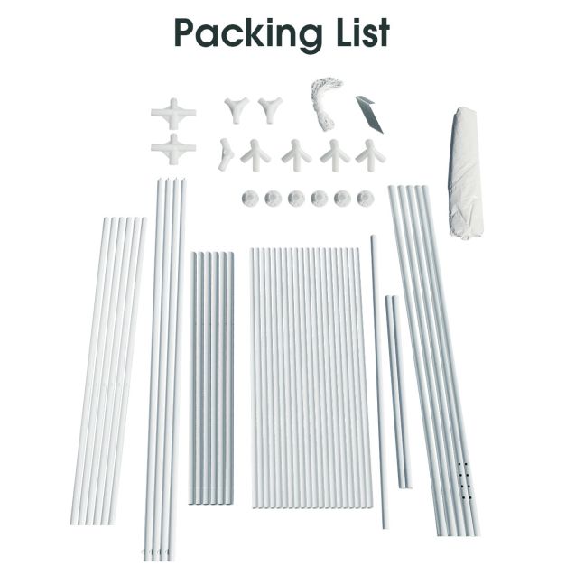 Nancy's Meia Via Partytent - Paviljoen - Wit - 300 x 600 cm