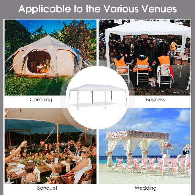 Nancy's Meia Via Partytent - Paviljoen - Wit - 300 x 600 cm