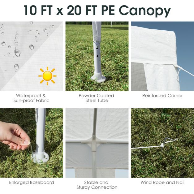 Nancy's Meia Via Partytent - Paviljoen - Wit - 300 x 600 cm