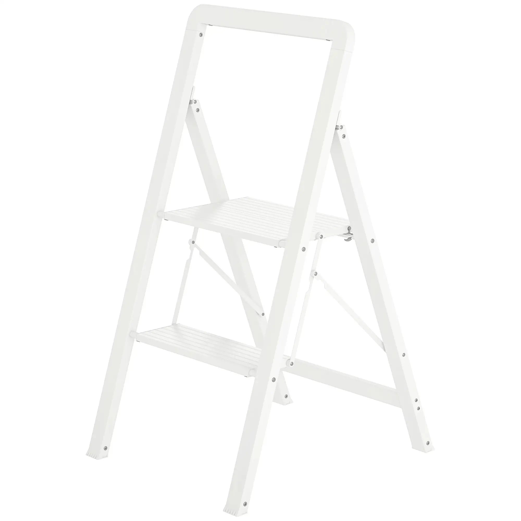 Nancy's Fusignano Ladder - Trap - Opstapje - Wit - ± 50 x 40 x 80 cm