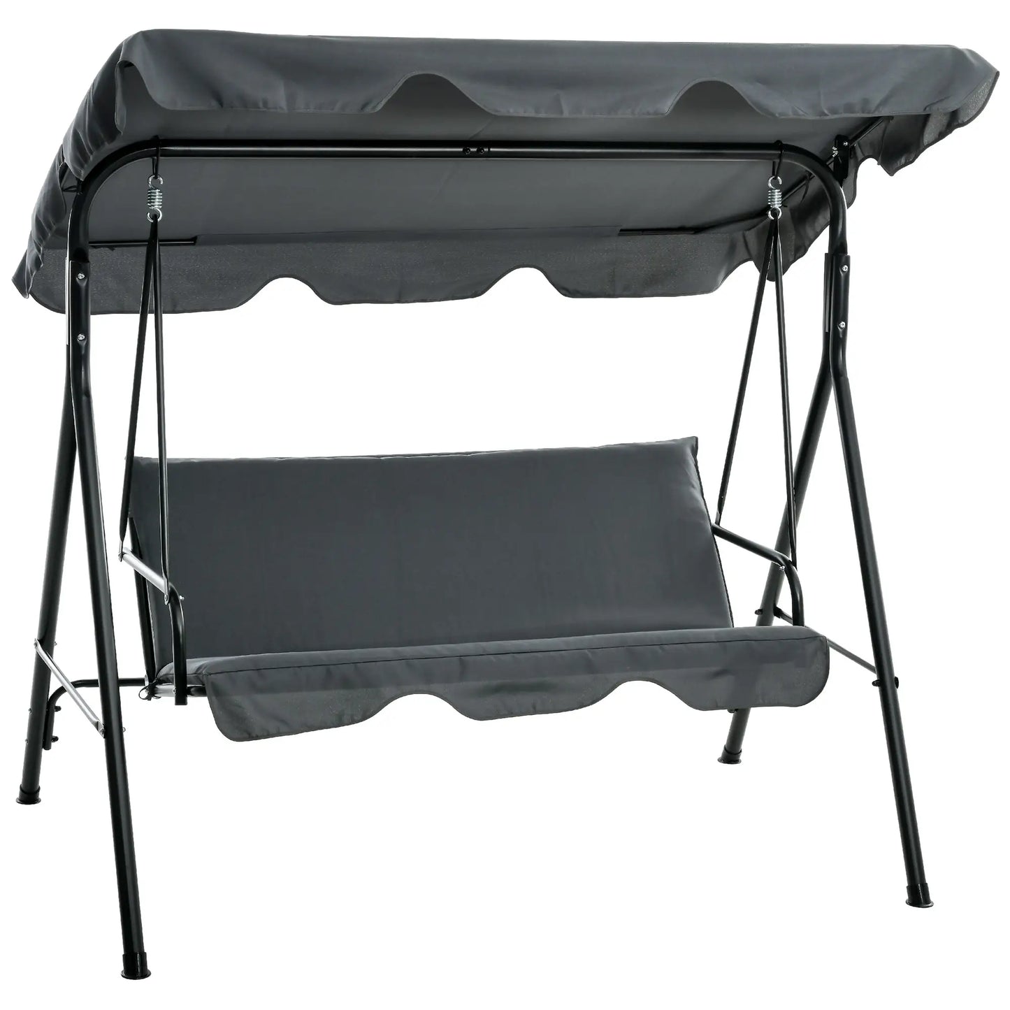 Nancy's Granjal Schommelbank - Tuinschommel - Hollywood Schommel - Grijs - ± 170 x 110 x 150 cm