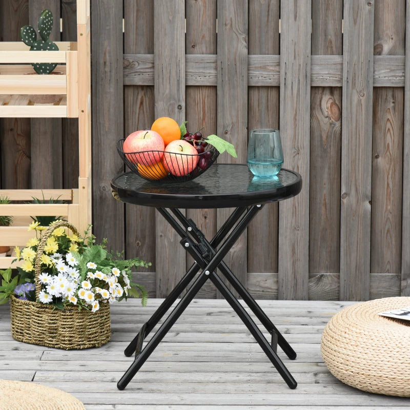 Nancy's Padronelo Balcony table - Patio table - Outdoor table - Bistro table - Black - Ø45 x 50 cm