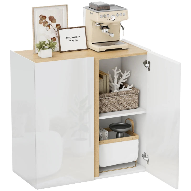 Nancy's Meltina Commode - Opbergkast - Wit / Hout - 80 x 40 x 80 cm