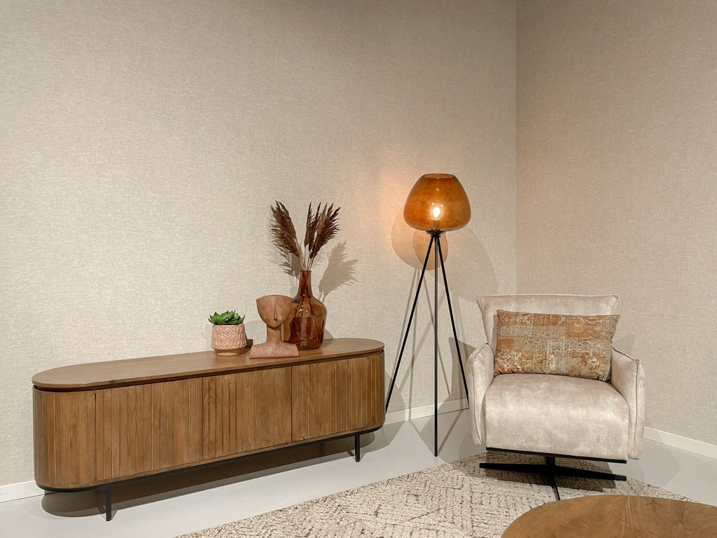Livingfurn Noor Natural TV meubel - Mangohout - Naturel - 170x43x56cm