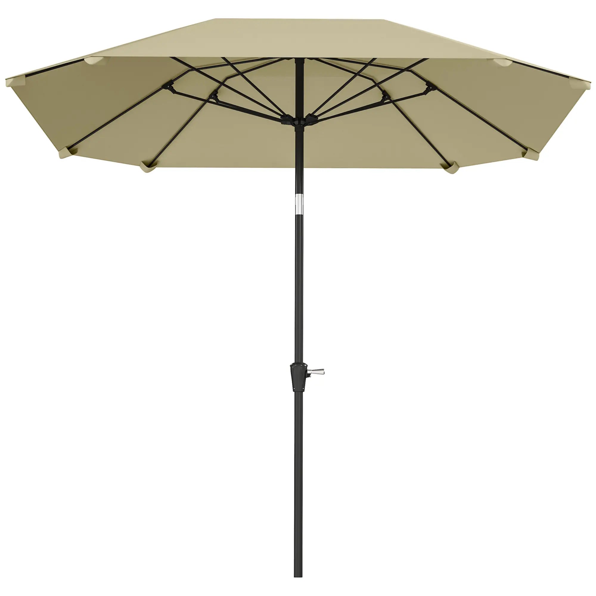 Nancy's Freiria Parasol - Tuinparasol - Kantelbaar - Beige - ± Ø 230 cm