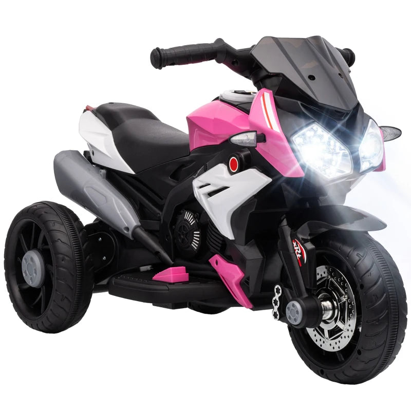 Nancy's Torcegno Elektrische Motorfiets voor kinderen - Kindermotor - Kindermotorfiets - 3 km/u - Roze