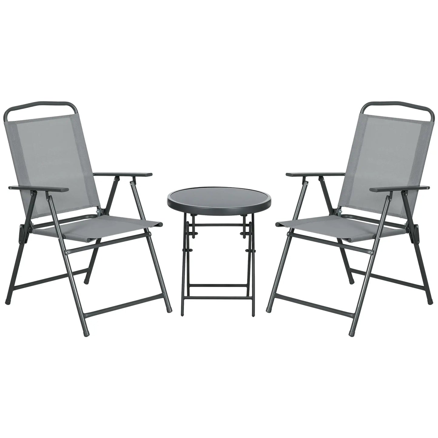 Nancy's Cimego Bistroset - Tuinset - Balkonset - Lichtgrijs