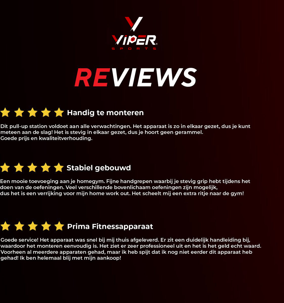 Viper Sports Krachtstation - Trainingsrek - Fitnessrek - Multifunctioneel - Power Tower Met Pull Up bar - In hoogte verstelbaar