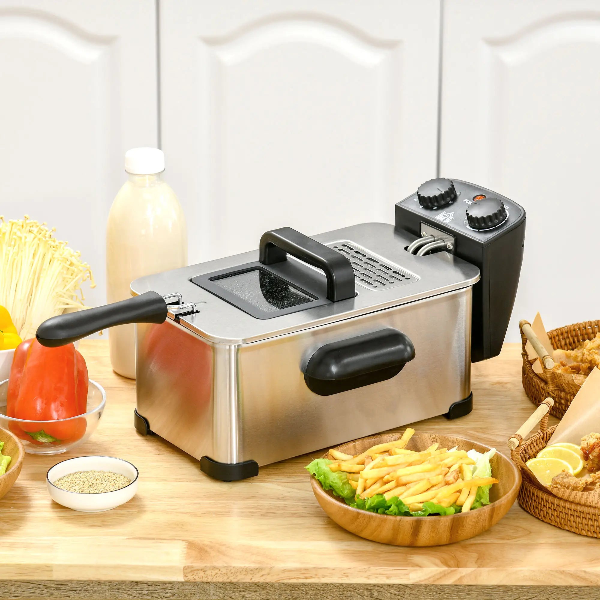 Nancy's Leggiuno Friteuse - Frituur - Zwart - RVS