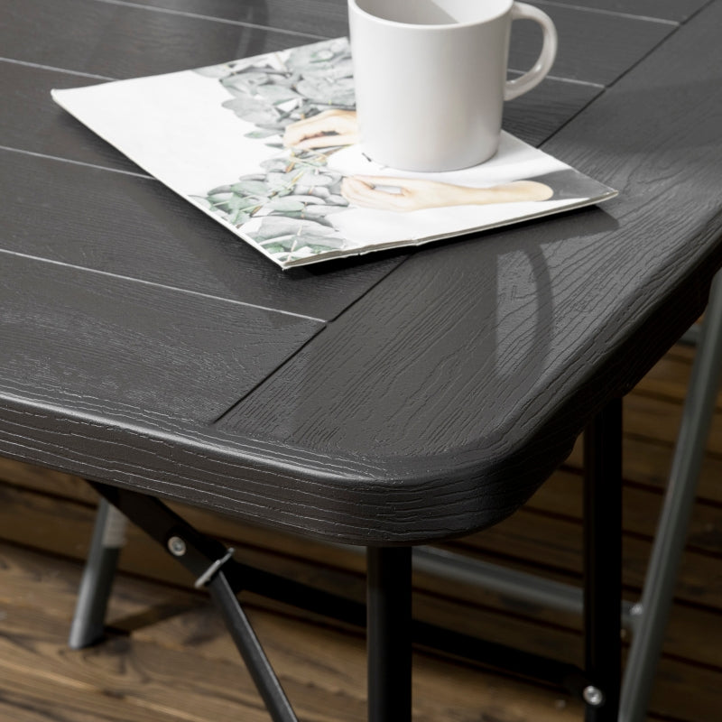 Nancy's Tharsis Picknicktafel - Campingtafel - Opvouwbaar - Grijs - ± 180 x 75 x 75 cm