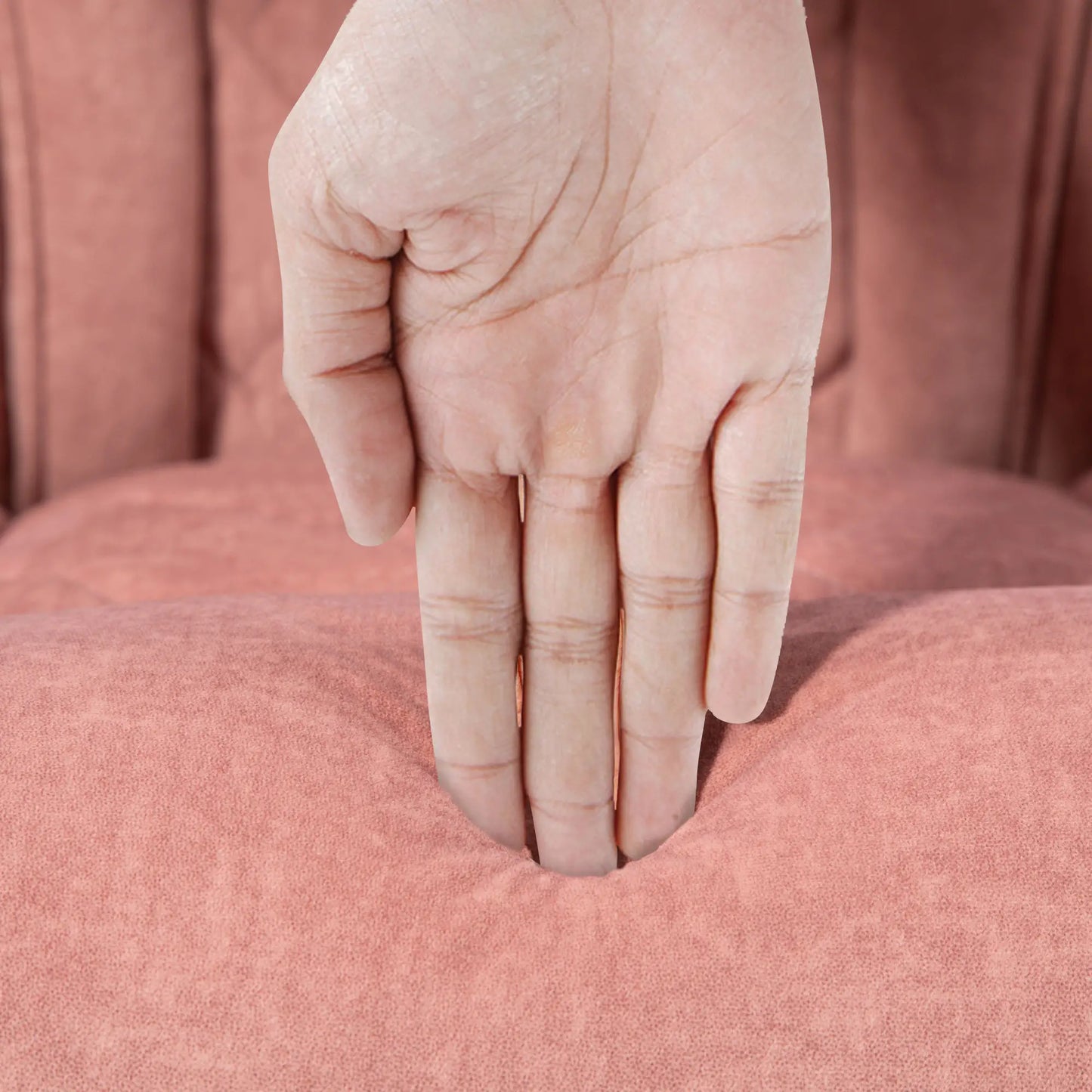 Nancy's Jelsi Massage Bureaustoel - Massagekantoorstoel - Trilmassage en warmte - Roze - Suede