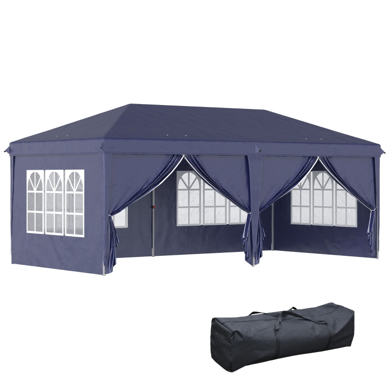 Nancy's Povalo Partytent - Paviljoen - Tuin Tent - Party Tent - Blauw - ± 600 x 300 cm