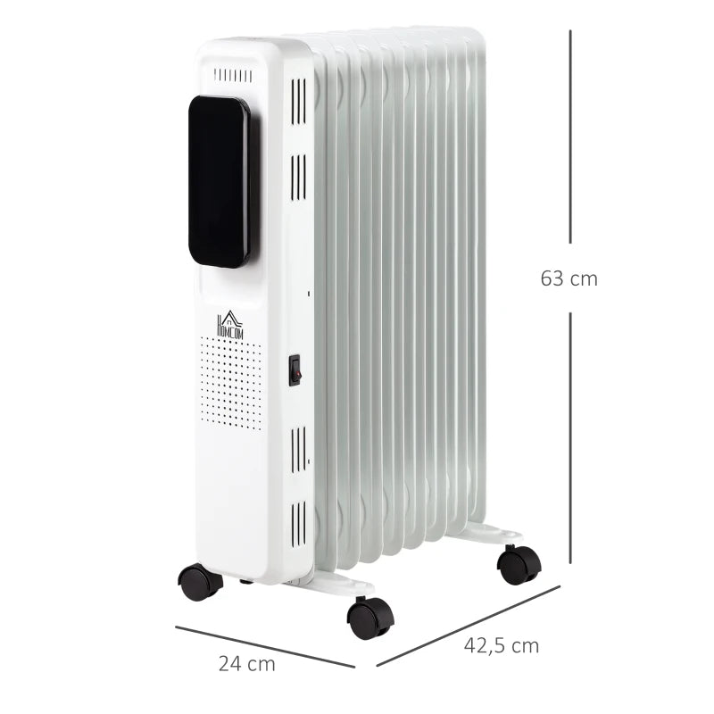 Nancy's Montes Oliekachel - Heater - Kachel - Verwarming - Drie standen - Timer - Wit