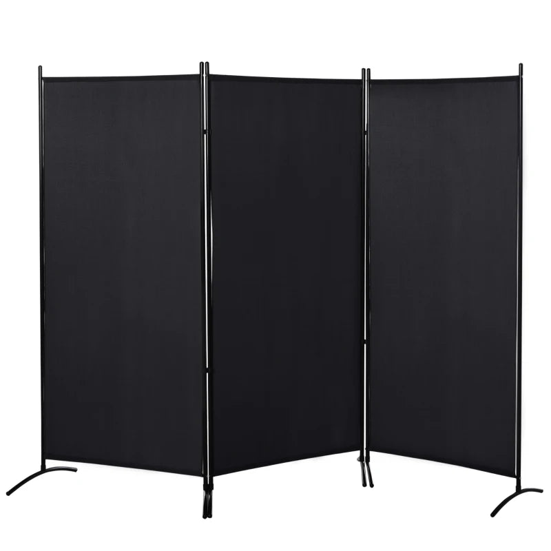 Nancy's Melfi Kamerscherm - Privacyscherm - Scheidingswand - Roomdivider - Zwart - ± 255 x 180 cm
