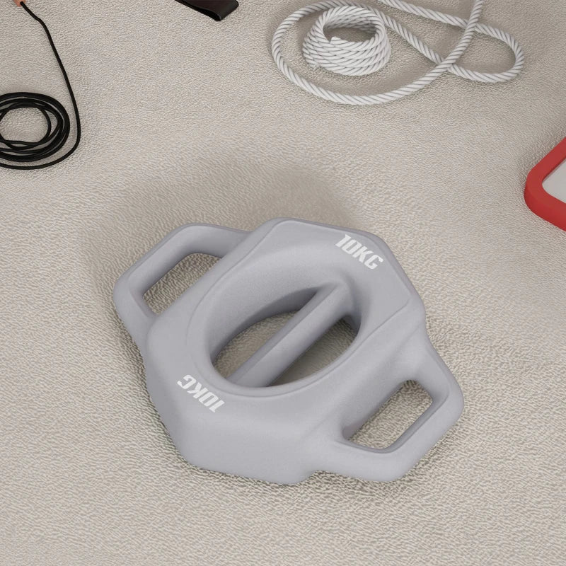 Nancy's Barbarano Kettlebell - Dumbbell - Weight Plate - 3-in-1 - Gray - 10 KG