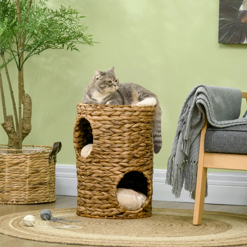 Griffoir Nancy's Padrela - Grotte pour chat - Jacinthe d'eau - Marron clair - Ø 30 x 200 cm