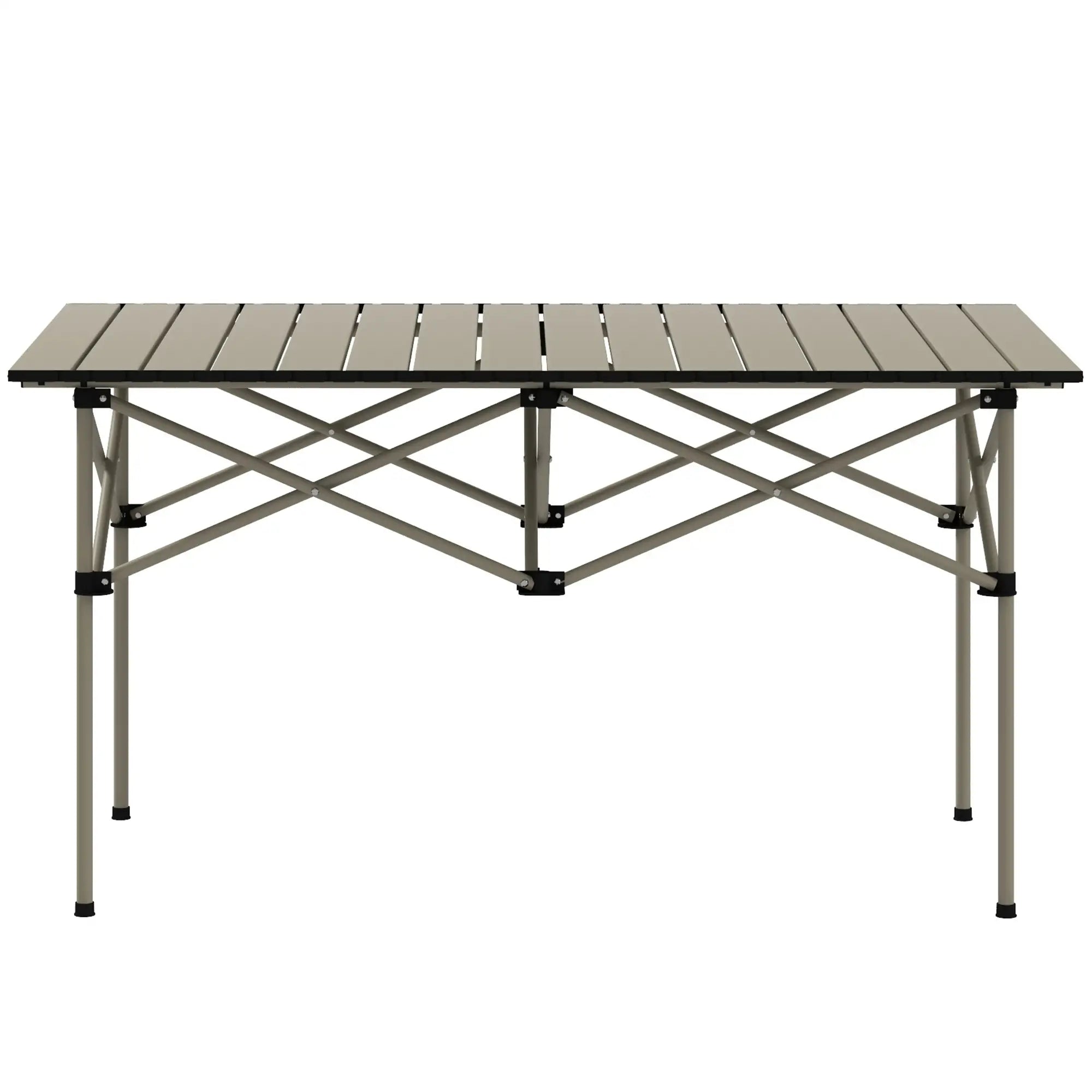 Nancy's Ghiffa Picknicktafel - Campingtafel - Opvouwbaar - Khaki - Aluminium - 95 x 55 x 50 cm (kopie)