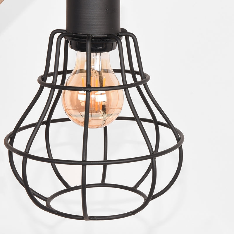 LABEL51 Tafellamp Drop - Tafelverlichting - Zwart - Mangohout