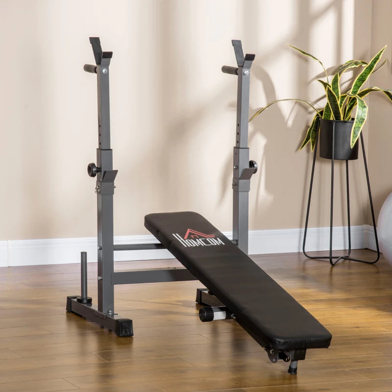 Nancy's Boissano Training Bench - Fitness Bench - Weight Bench - Adjustable - Black / Gray