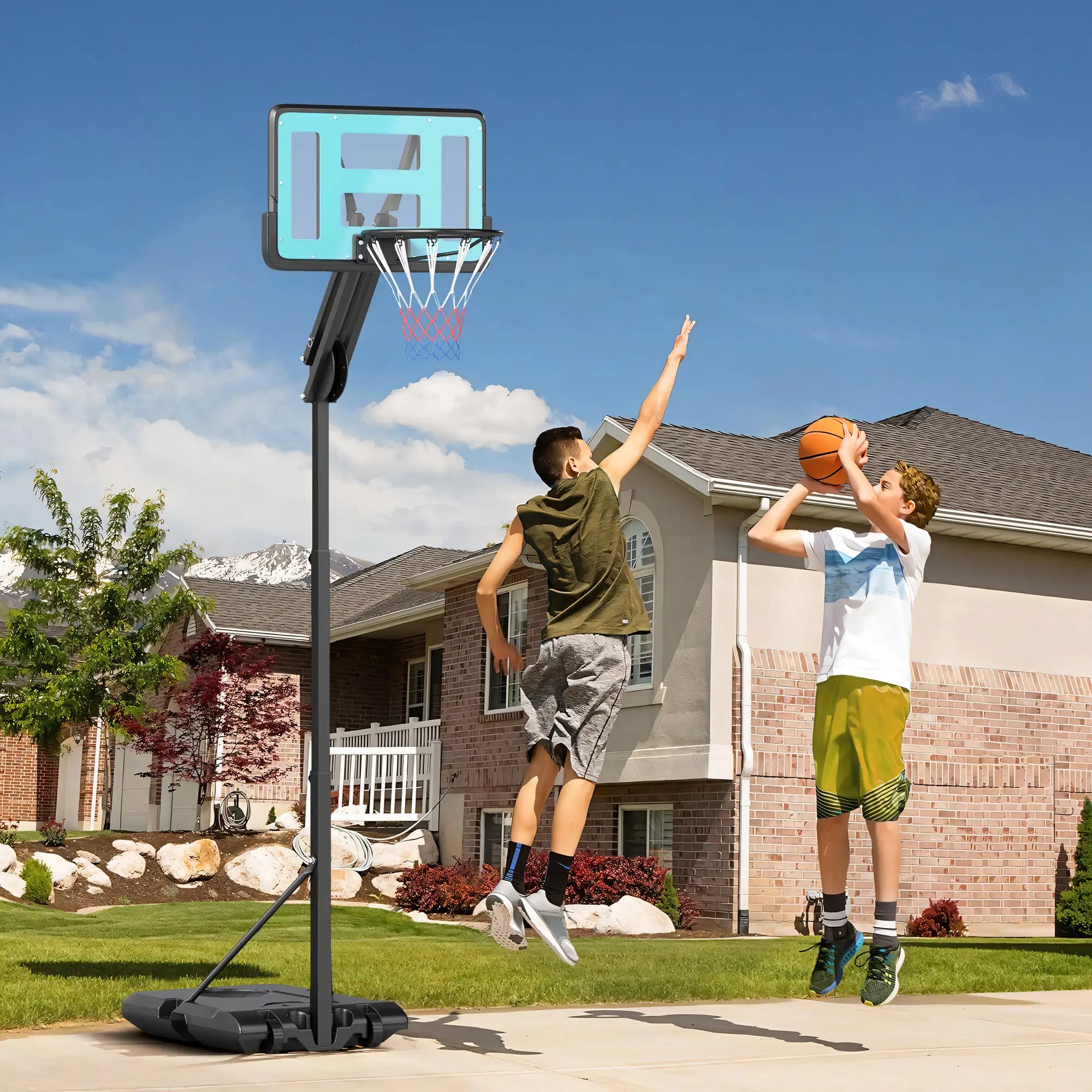 Nancy's Frosinone Basketbalring - Basketbalstandaard - Basketbalhoepel - Verstelbare Hoogte