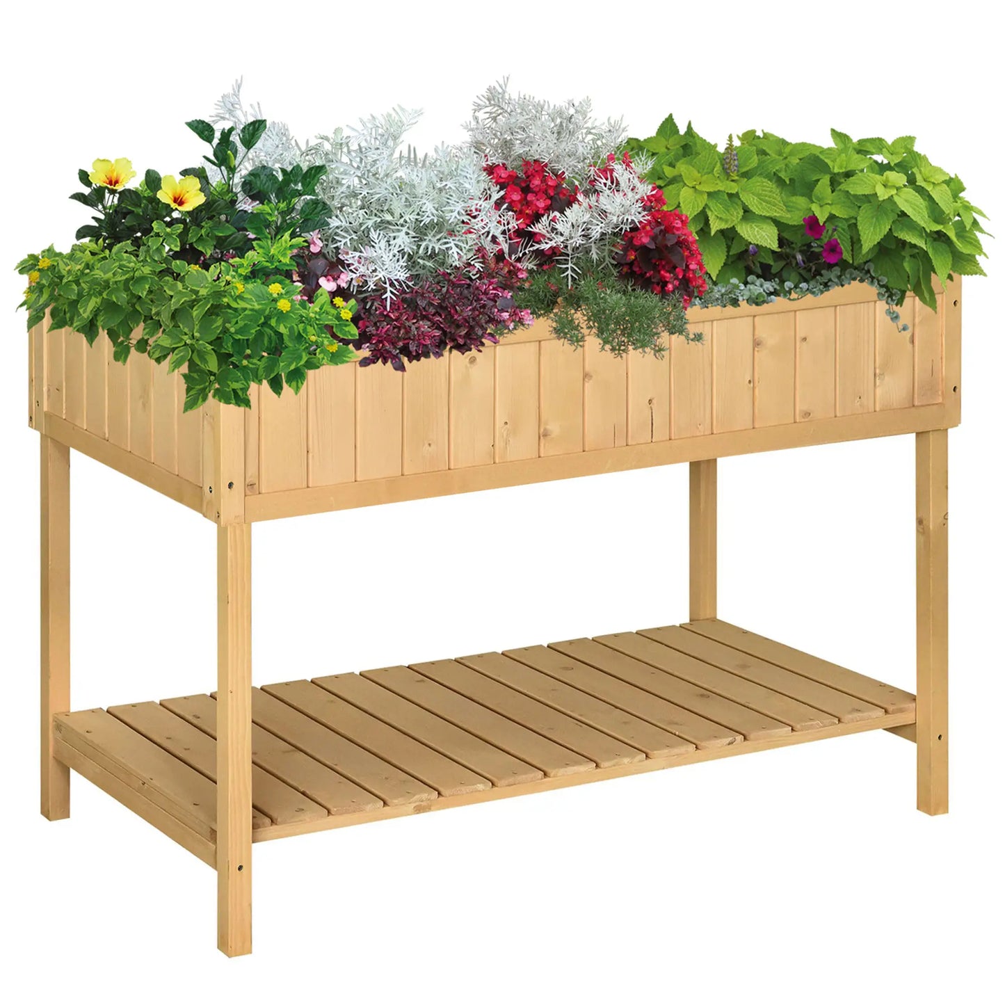 Nancy's Loreto Plantenbak - Bloembak - Dennenhout - ± 110 x 50 x 75 cm
