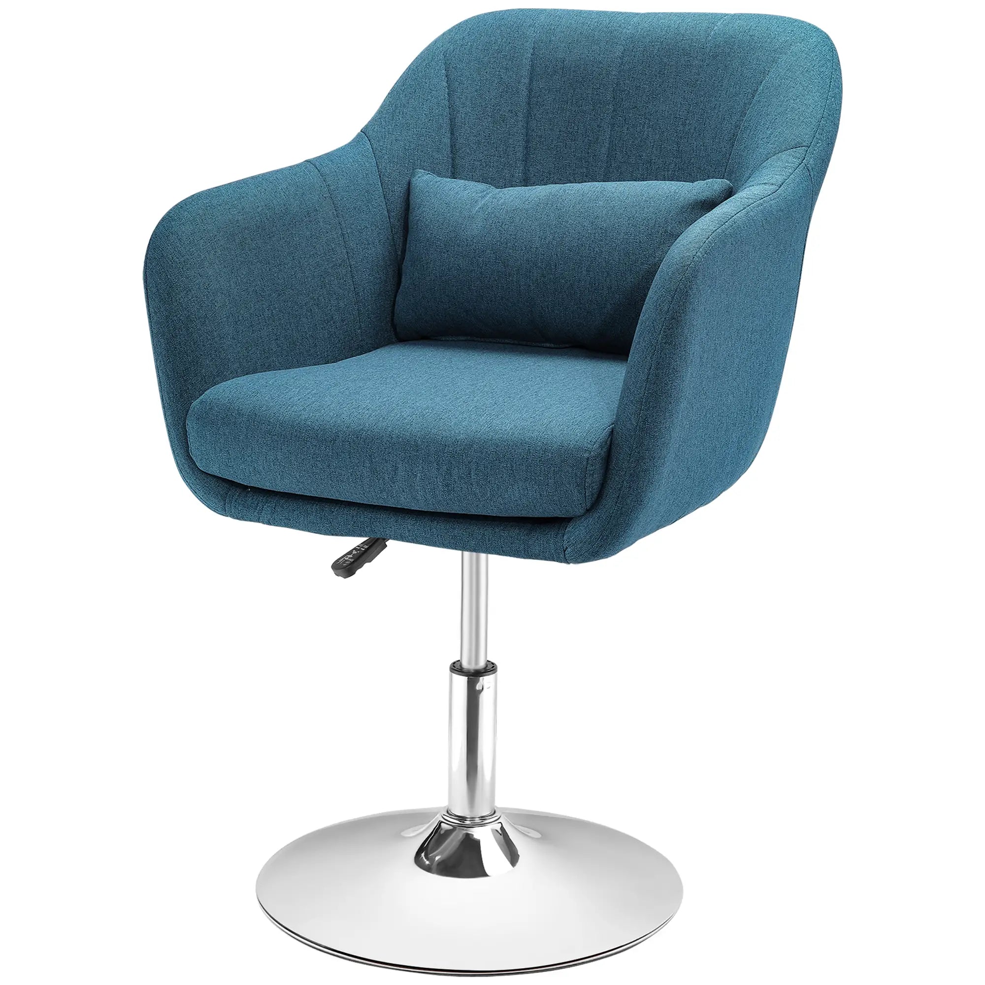 Nancy's Galliate Draaifauteuil - Draaistoel - Loungestoel - Blauw - Linnen