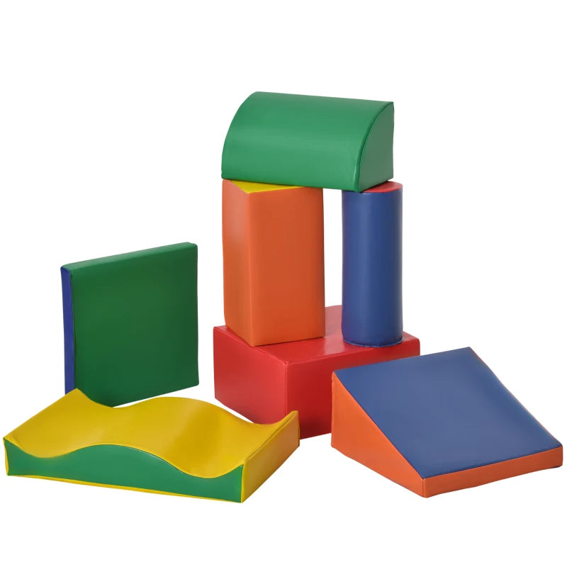 Blocs de construction souples Milan de Nancy - Blocs en mousse - Blocs de jeu - 7 pièces - Multicolore