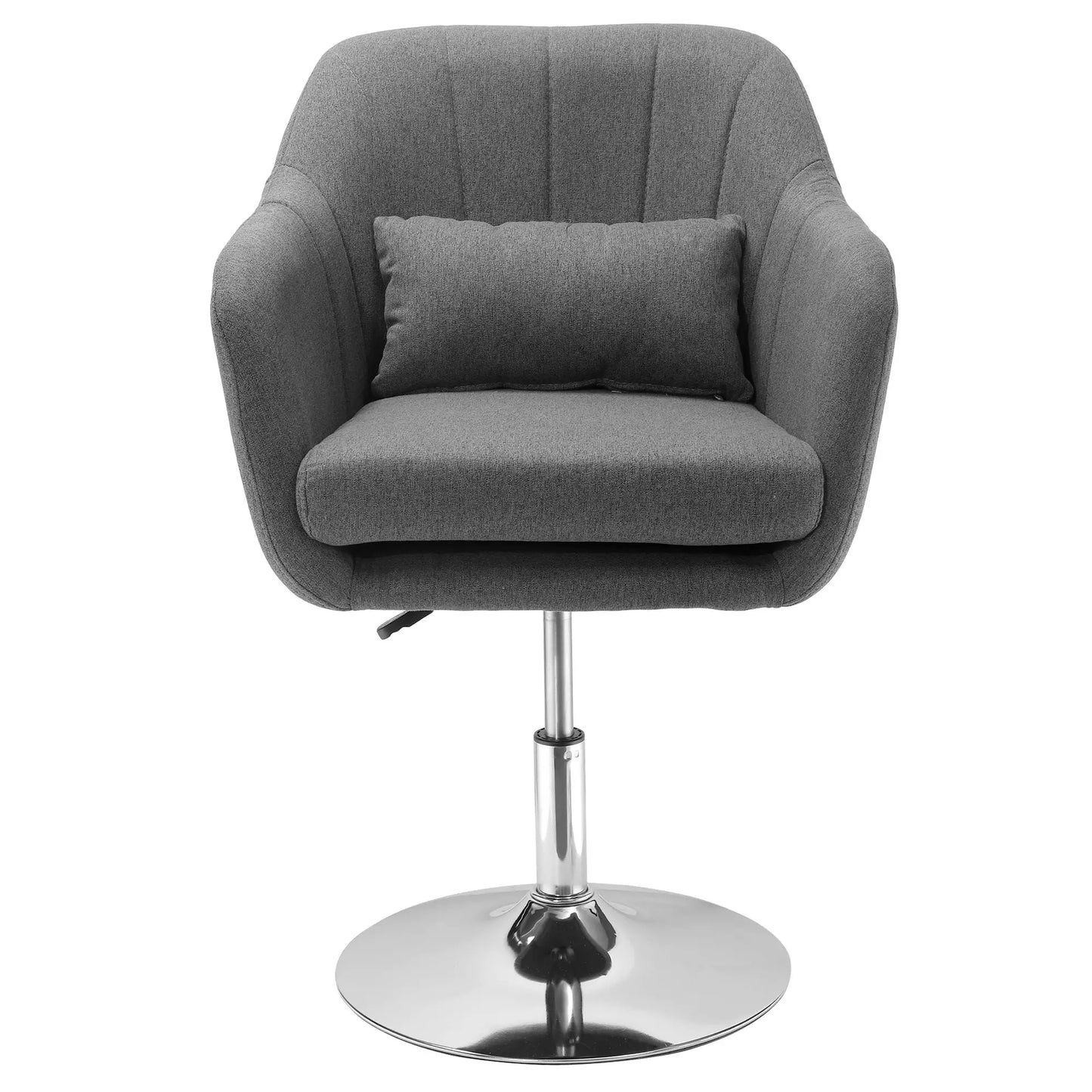 Nancy's Galliate Draaifauteuil - Draaistoel - Loungestoel - Donkergrijs - Linnen